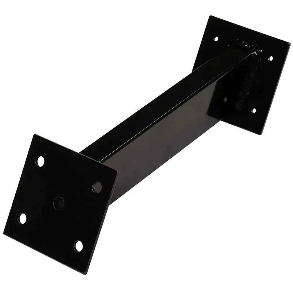 What are the detailed dimensions of the mounting post? Length, projection, angle, plate hole measurements?  Thank y