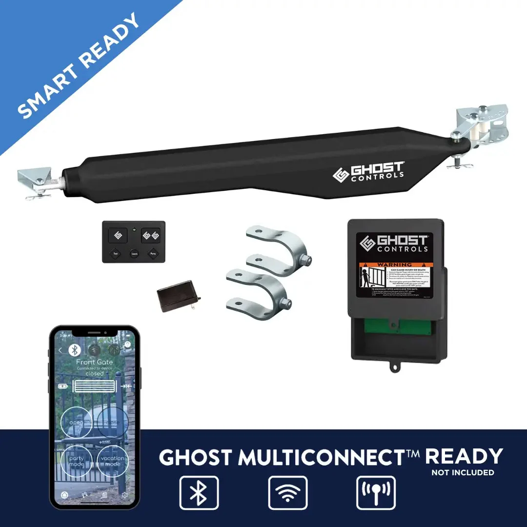 What is the maximum stroke length of the decorative series single gate opener?