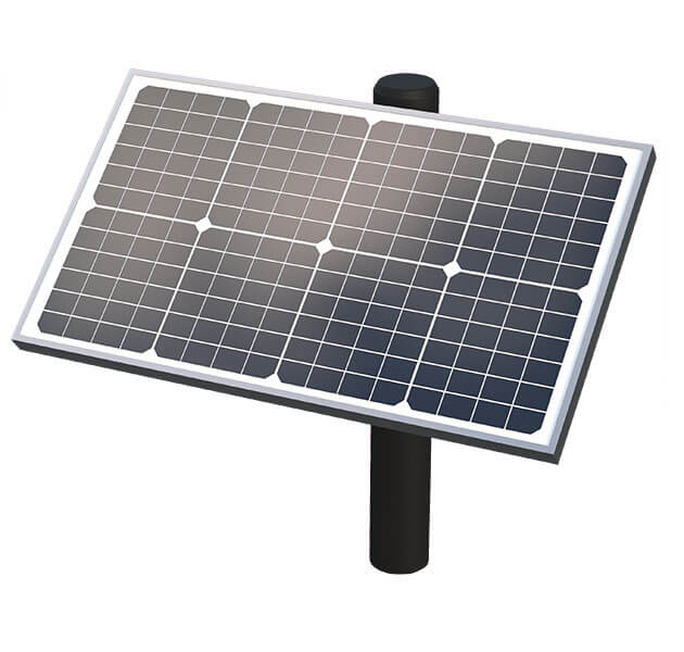 When solar panel is connected does it supply power to a marine battery if the control box system is shut off?