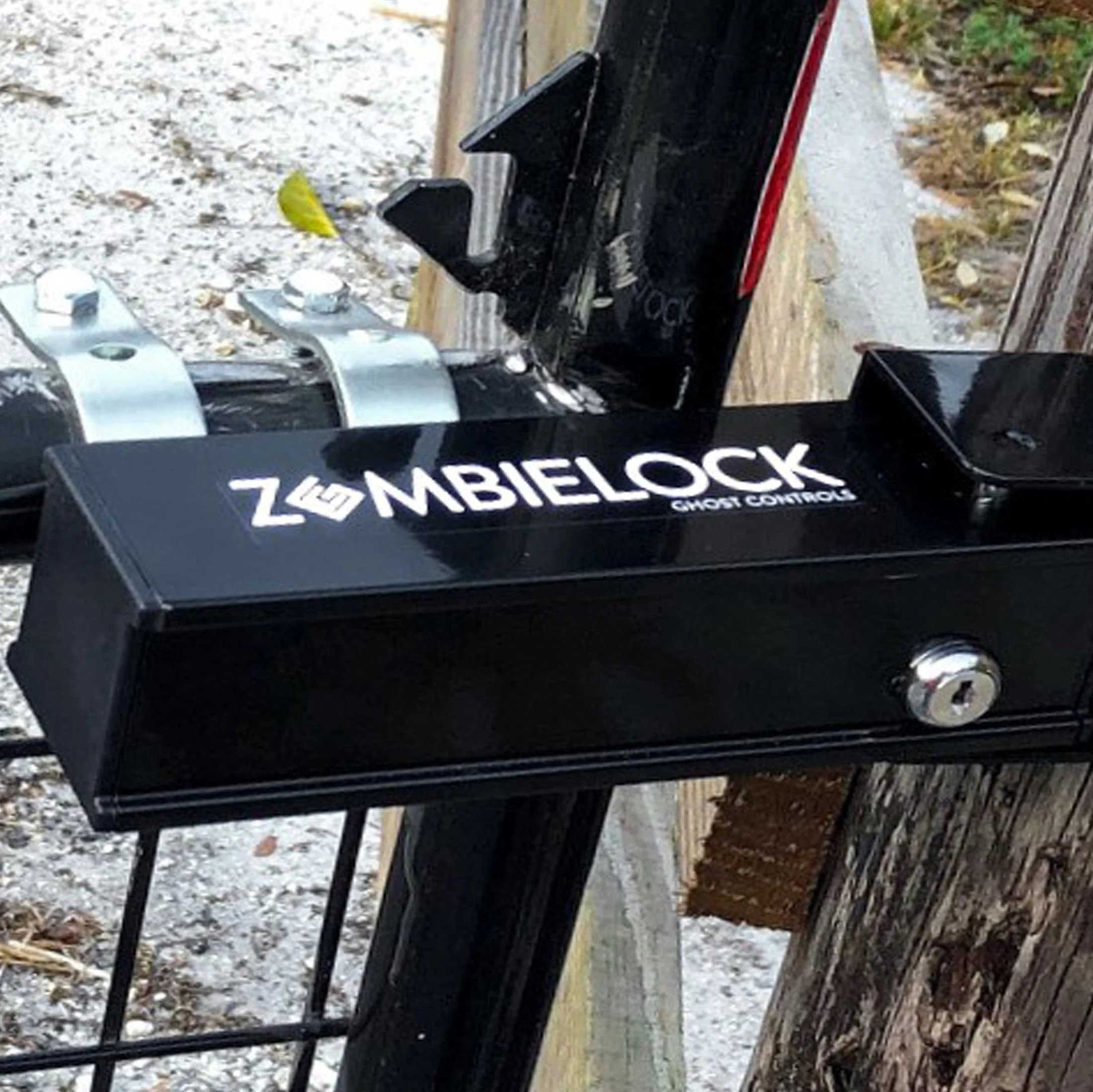 How do you keep people from just unbolting the tube gate brackets of the Zombielock from the gate?