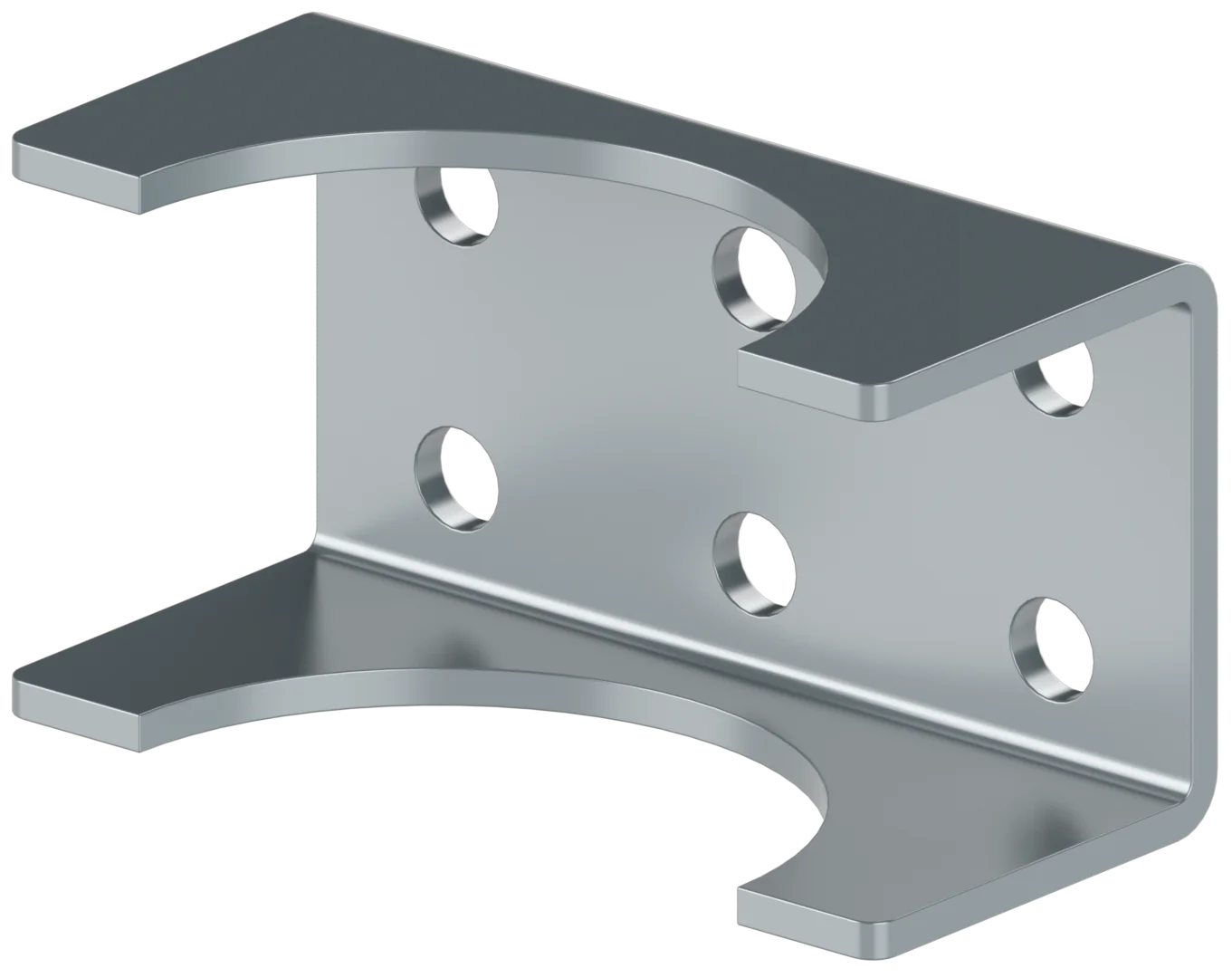 Do you sell brackets for a 6" round steel post?  If not, what do you recommend to attach to a 6" round steel post?