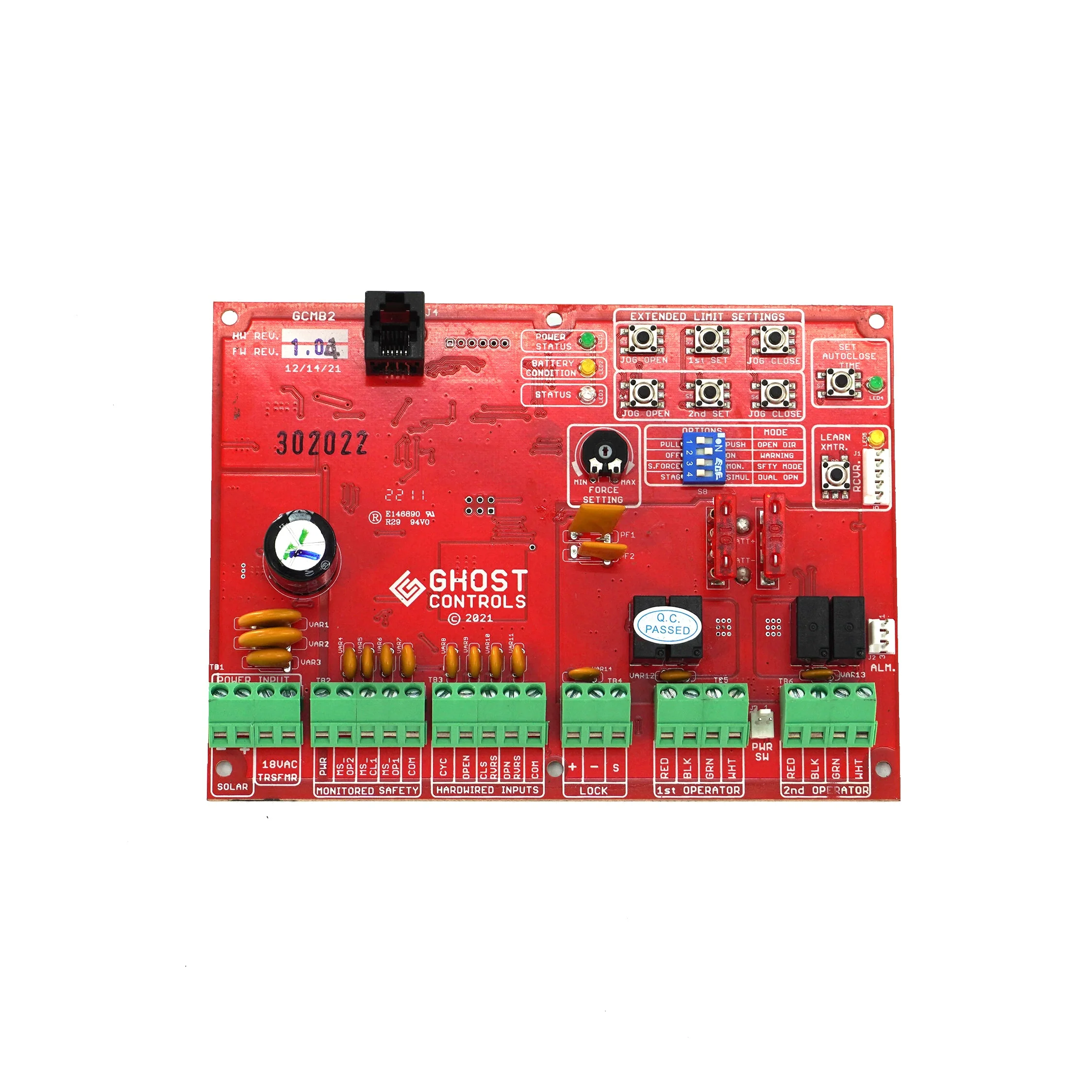 How do I protect the control Board from lightening?